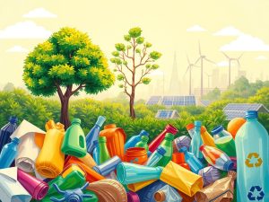 Benefits of Recycling Illustration