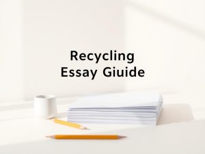 Recycling Essay Writing Guide