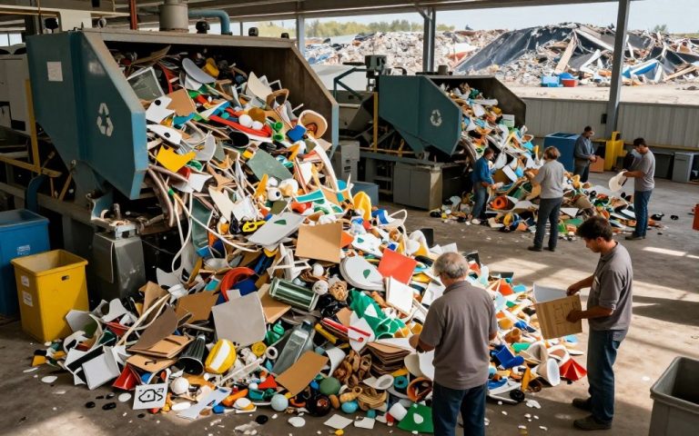 does recycling end up in landfill?