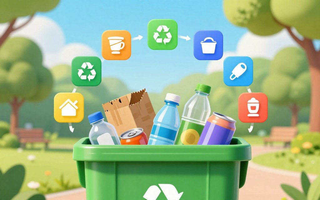 what rubbish goes in the green bin?
